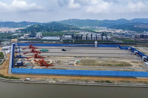 Projet de quai de la baie de Yueqing dans la ville de Wenzhou, province du Zhejiang
